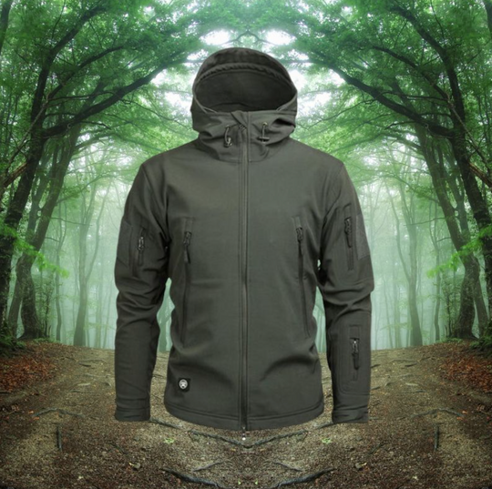 Męska kurtka outdoor wodoodporna – taktyczna kurtka softshell z kapturem