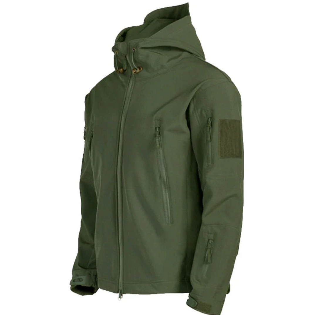 Męska kurtka outdoor wodoodporna – taktyczna kurtka softshell z kapturem