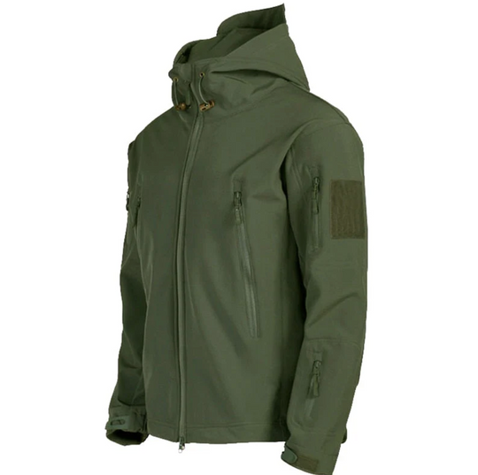 Męska kurtka outdoor wodoodporna – taktyczna kurtka softshell z kapturem