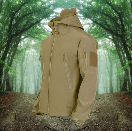 Męska kurtka outdoor wodoodporna – taktyczna kurtka softshell z kapturem