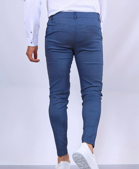 Męskie spodnie slim fit eleganckie – dopasowane spodnie casualowe o nowoczesnym kroju