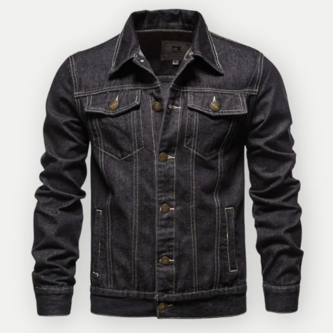 Męska kurtka jeansowa – klasyczna katana denim casual slim fit