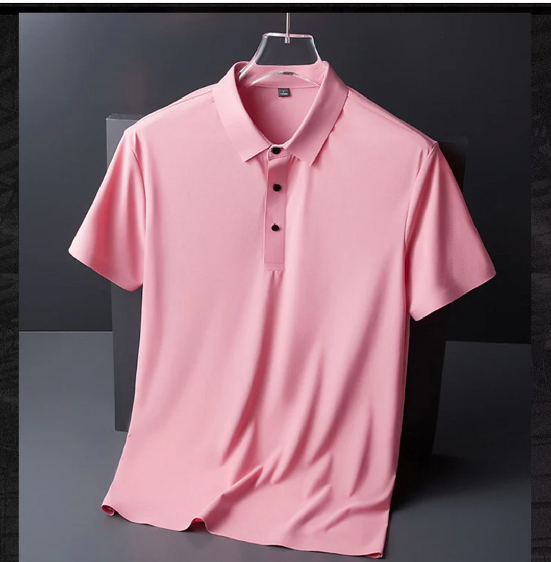 Męska koszulka polo bawełniana – elegancka koszulka z kołnierzykiem, oddychająca