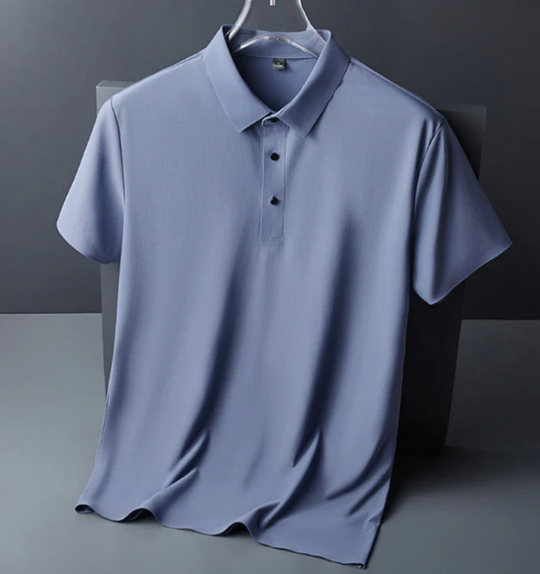 Męska koszulka polo bawełniana – elegancka koszulka z kołnierzykiem, oddychająca