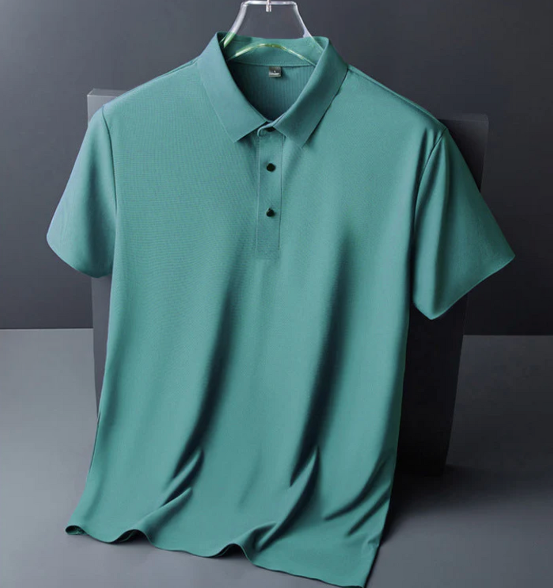 Męska koszulka polo bawełniana – elegancka koszulka z kołnierzykiem, oddychająca