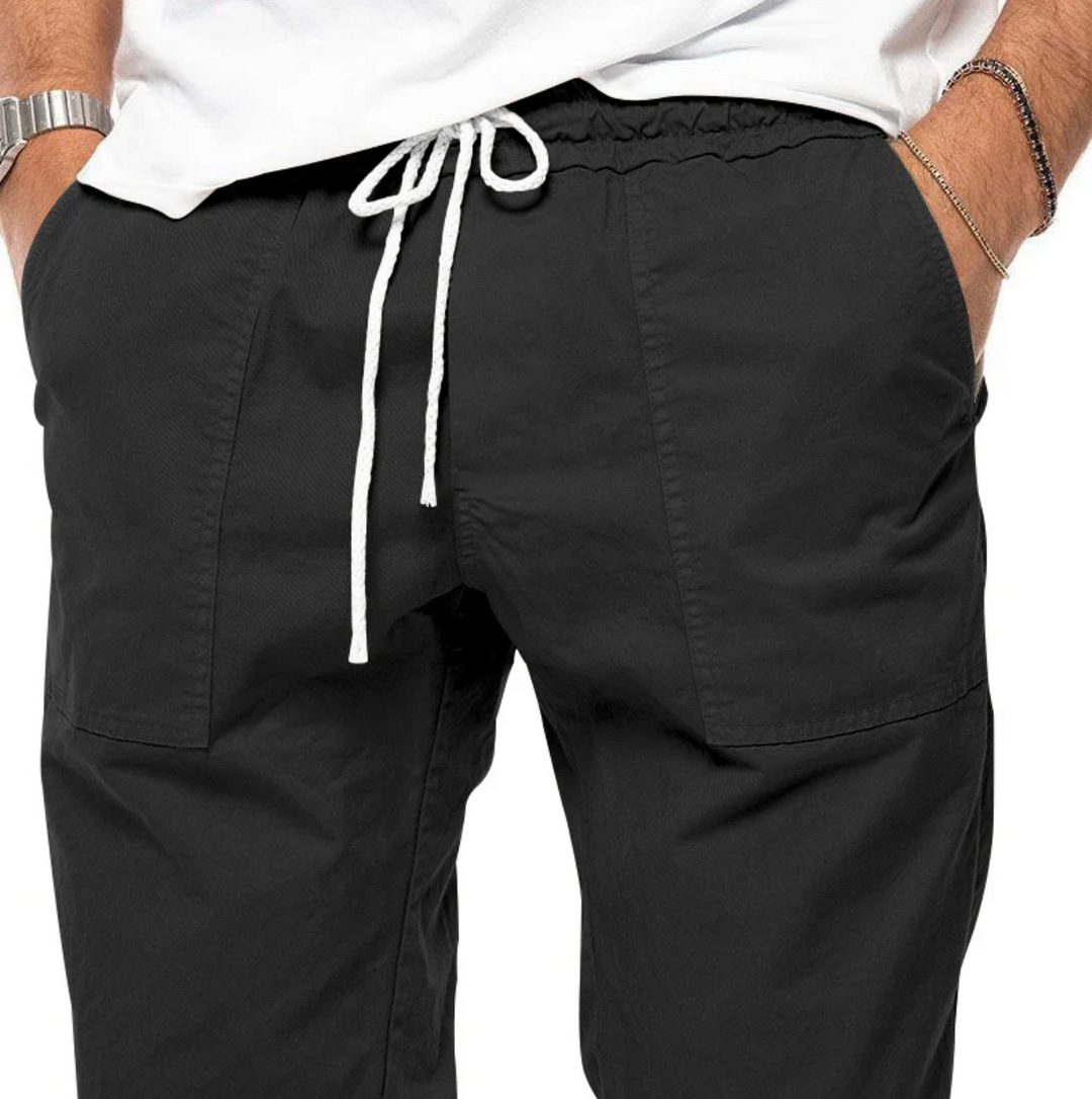 Spodnie męskie jogger z elastycznym pasem – wygodne spodnie casual z mikro-stretch