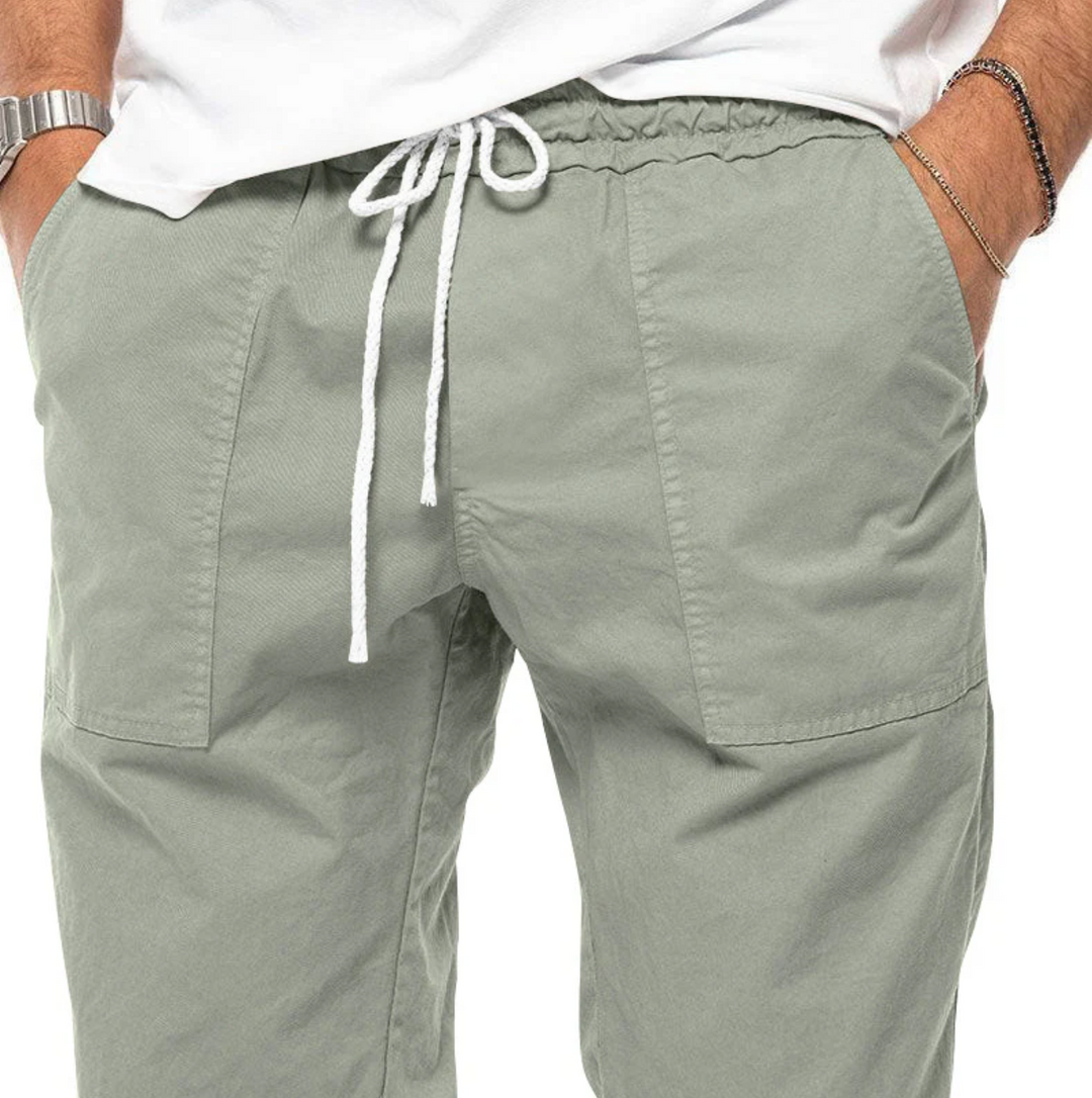 Spodnie męskie jogger z elastycznym pasem – wygodne spodnie casual z mikro-stretch