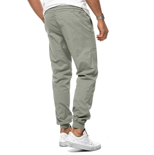Spodnie męskie jogger z elastycznym pasem – wygodne spodnie casual z mikro-stretch