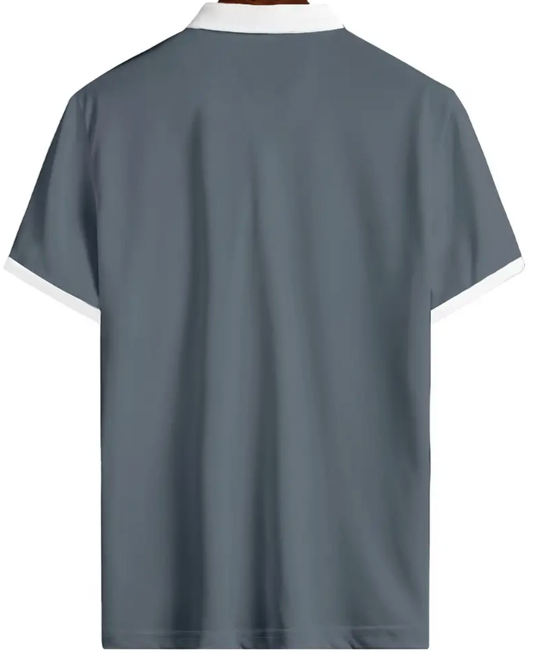 Męska koszulka polo z zamkiem – elegancki T-shirt casual o dopasowanym kroju