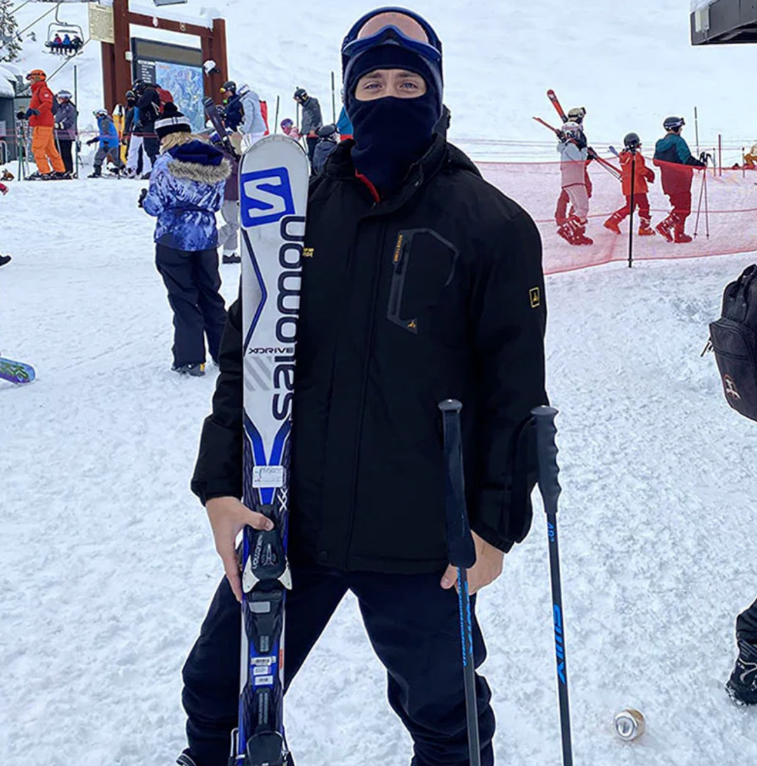 Męska kurtka zimowa outdoor – wodoodporna, wiatroszczelna, z odpinanym kapturem