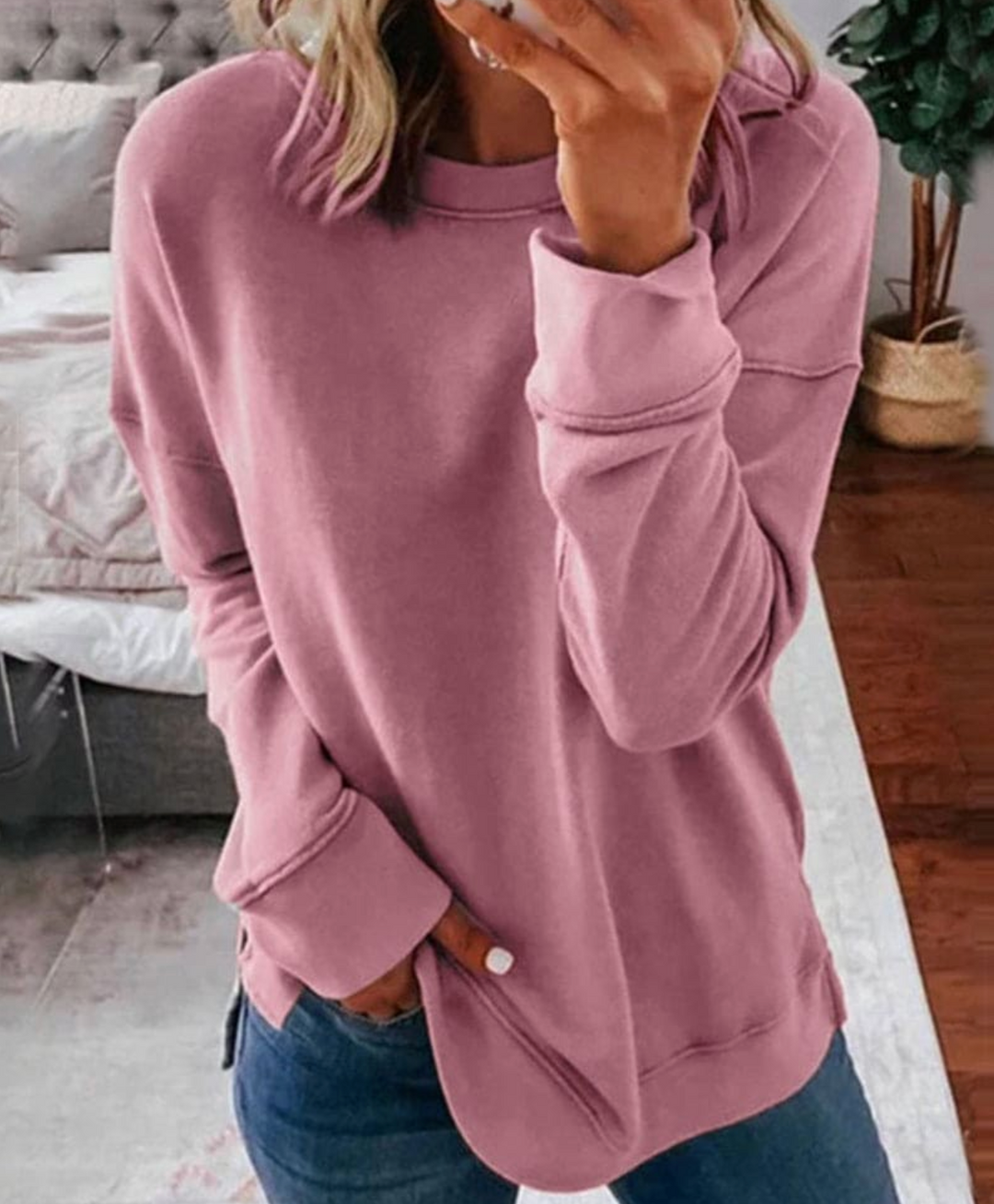Damska bluza casual – wygodna, uniwersalny styl, miękki materiał