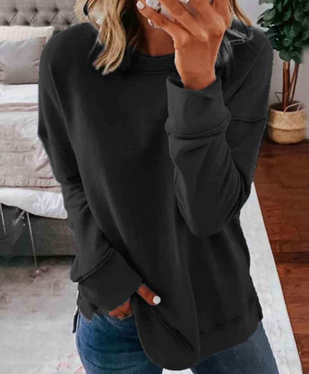 Damska bluza casual – wygodna, uniwersalny styl, miękki materiał