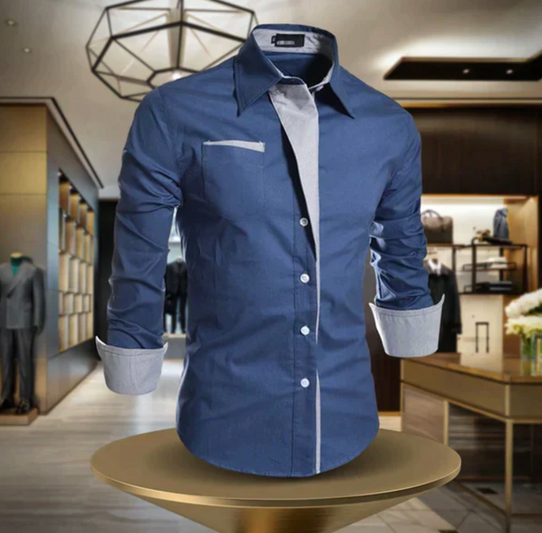 Męska koszula elegancka slim fit z bawełny