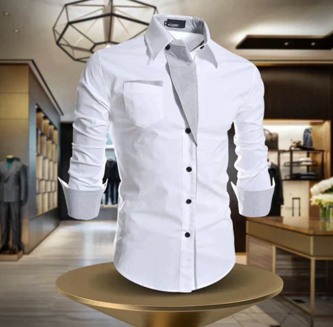 Męska koszula elegancka slim fit z bawełny