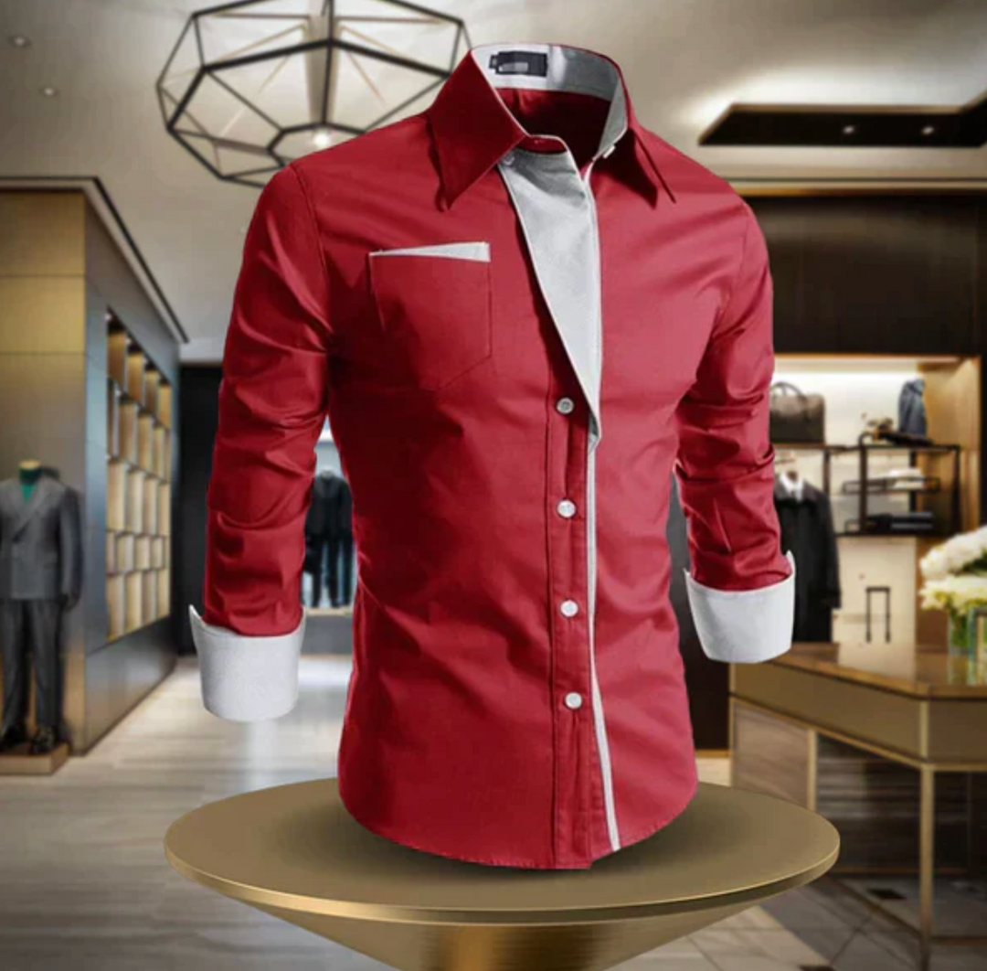 Męska koszula elegancka slim fit z bawełny