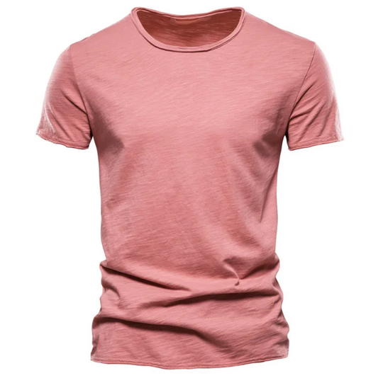 Męski t-shirt bawełniany – klasyczna koszulka basic oddychająca