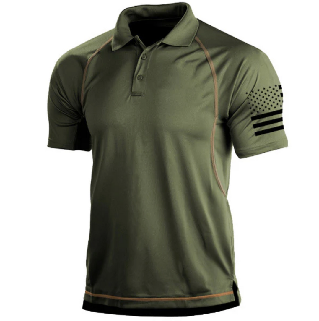 Męska koszulka polo sportowa – oddychająca koszulka outdoor elastyczna