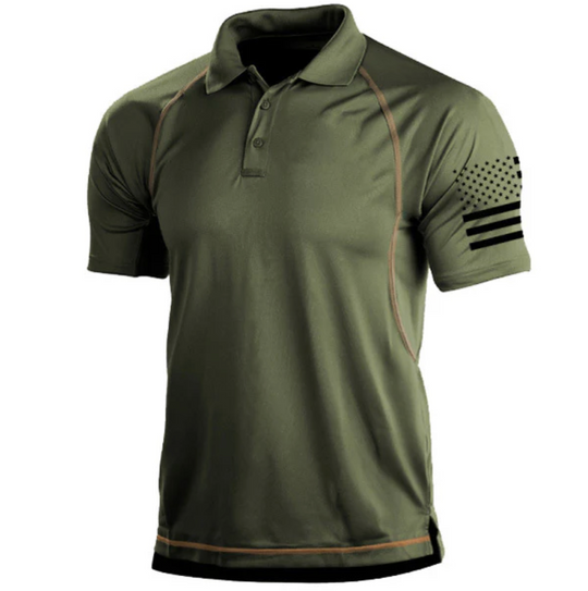Męska koszulka polo sportowa – oddychająca koszulka outdoor elastyczna