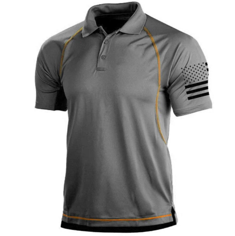 Męska koszulka polo sportowa – oddychająca koszulka outdoor elastyczna