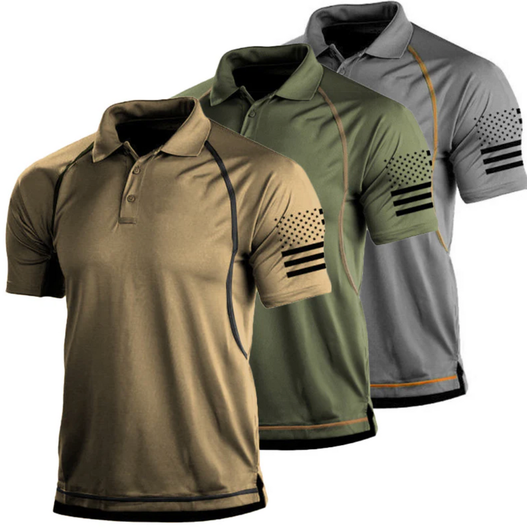 Męska koszulka polo sportowa – oddychająca koszulka outdoor elastyczna