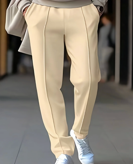 Spodnie męskie eleganckie – dopasowane, elastyczne, styl smart casual