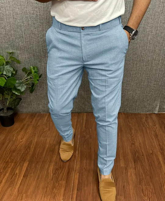 Męskie spodnie eleganckie slim fit – nowoczesny krój, komfort noszenia, uniwersalne