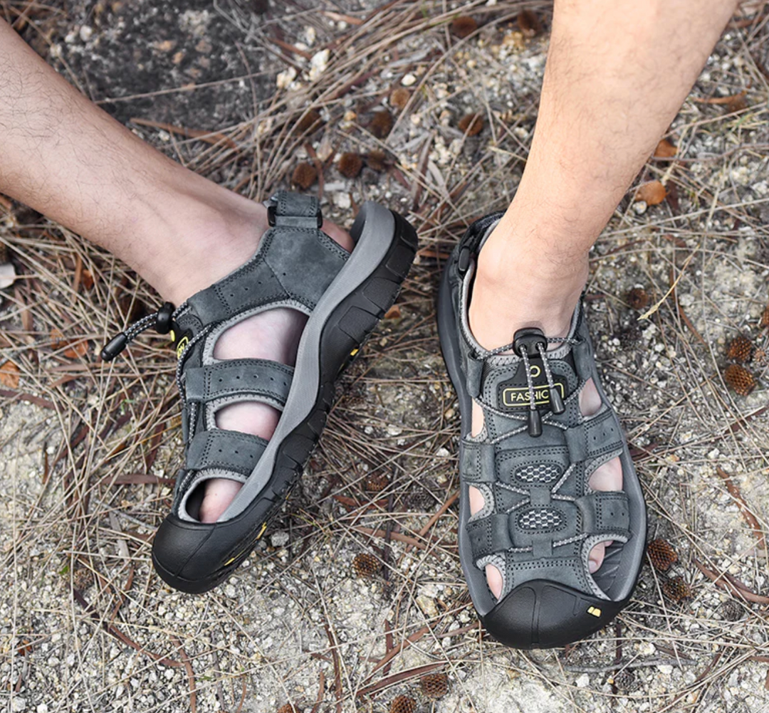 Męskie sandały trekkingowe – antypoślizgowe