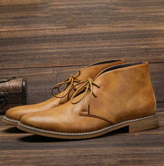 Męskie buty desert boots skórzane
