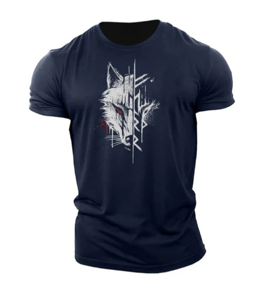 Męski t-shirt bawełniany z nadrukiem – stylowa koszulka casual