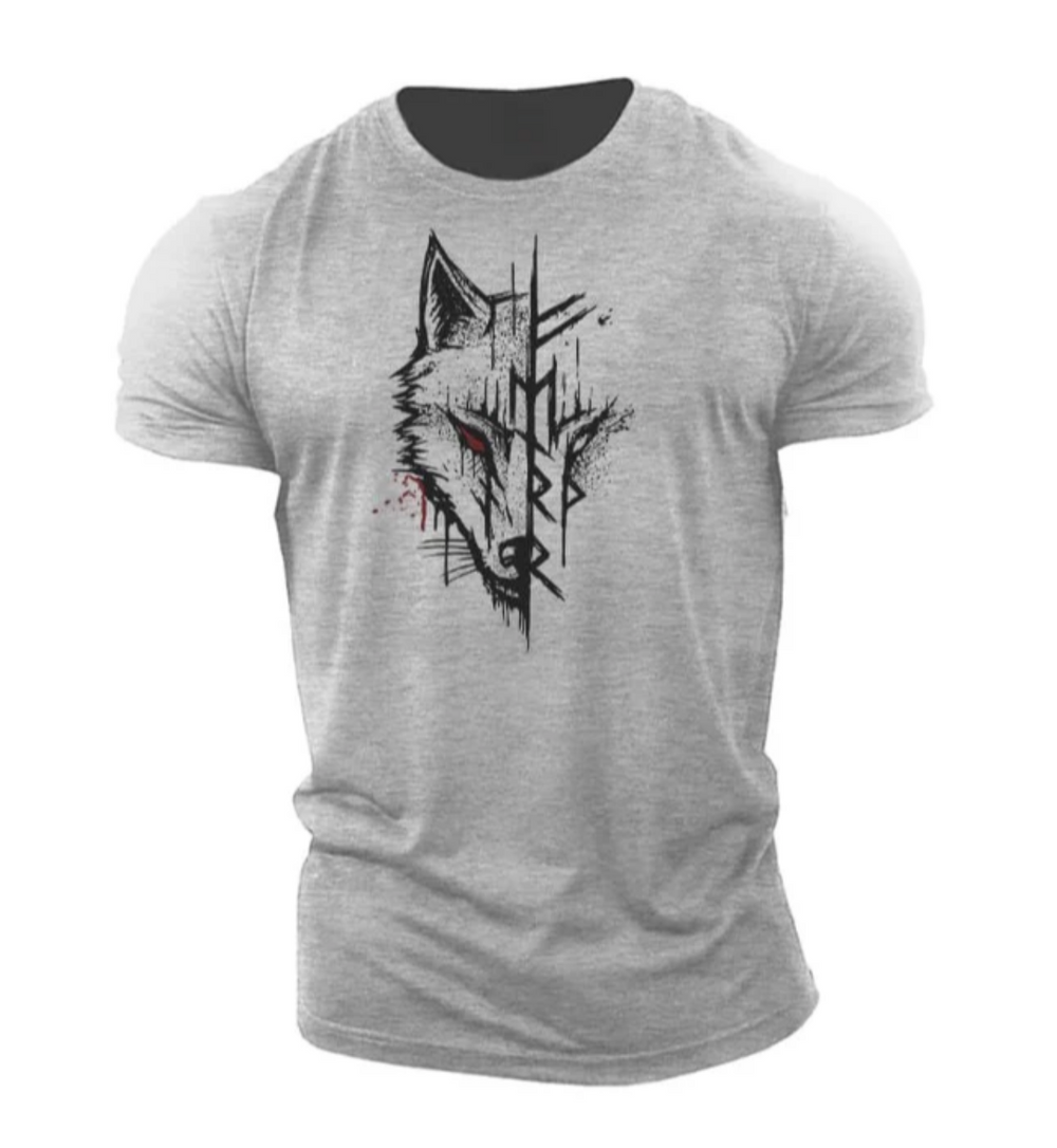 Męski t-shirt bawełniany z nadrukiem – stylowa koszulka casual