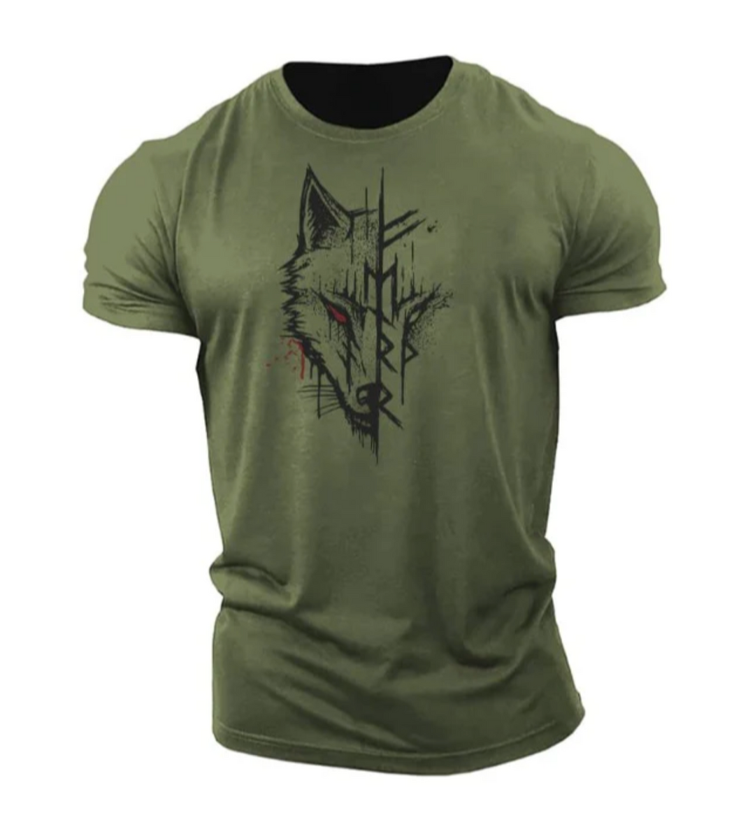 Męski t-shirt bawełniany z nadrukiem – stylowa koszulka casual