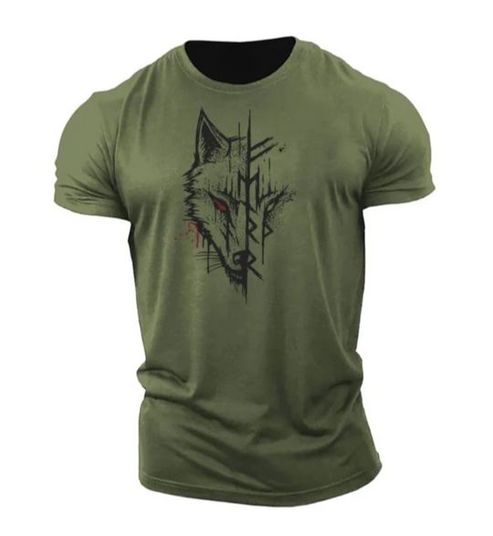Męski t-shirt bawełniany z nadrukiem – stylowa koszulka casual