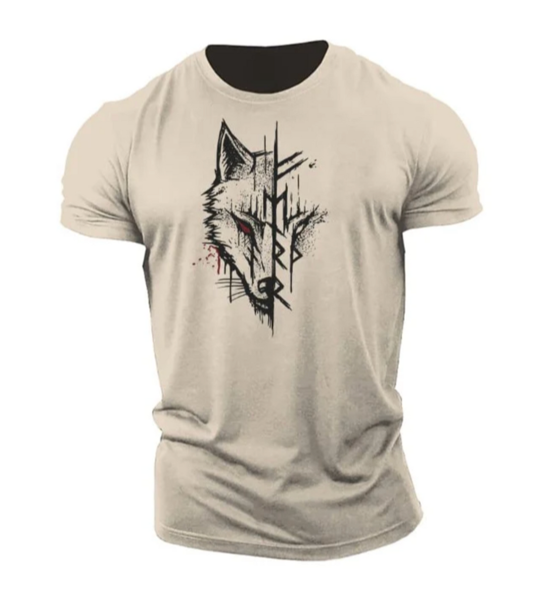 Męski t-shirt bawełniany z nadrukiem – stylowa koszulka casual