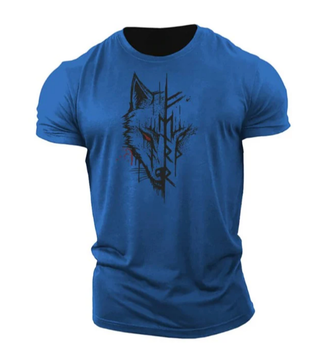 Męski t-shirt bawełniany z nadrukiem – stylowa koszulka casual