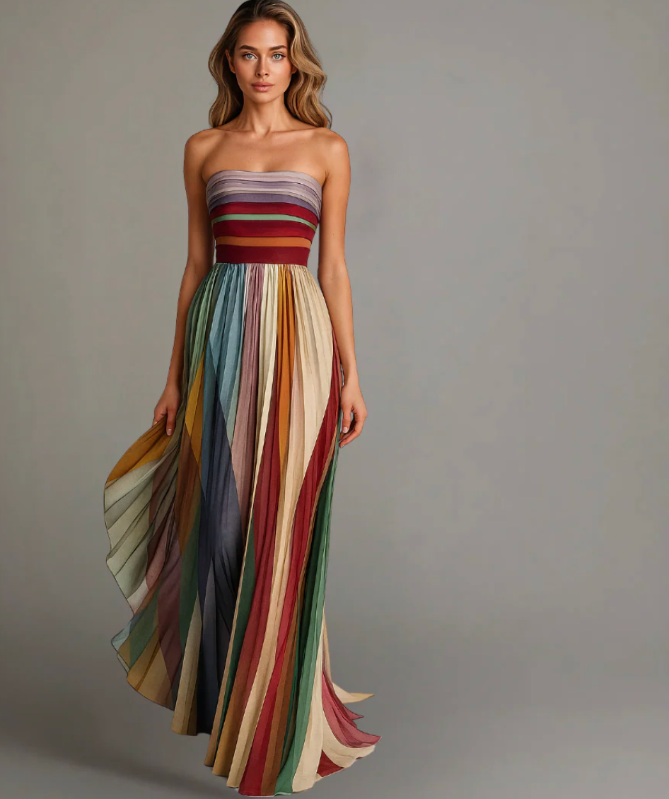 Sukienka maxi bez ramiączek – elegancja i lekkość na wyjątkowe okazje