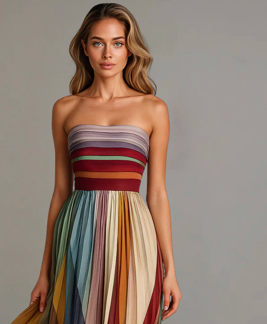 Sukienka maxi bez ramiączek – elegancja i lekkość na wyjątkowe okazje