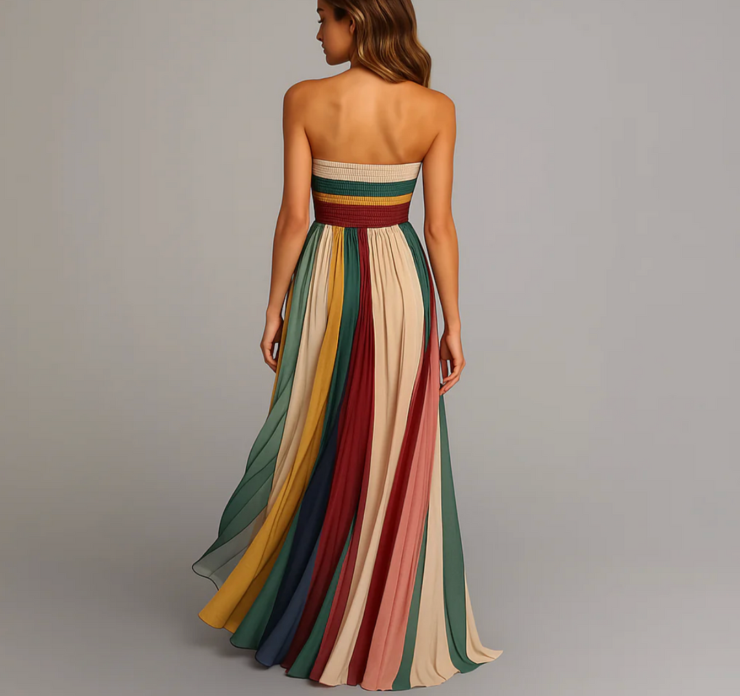 Sukienka maxi bez ramiączek – elegancja i lekkość na wyjątkowe okazje