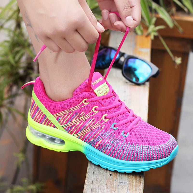 Damskie buty sportowe z amortyzacją powietrzną – lekkie i wygodne sneakersy treningowe