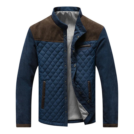 Męska kurtka pikowana casual – lekka kurtka przejściowa o eleganckim designie