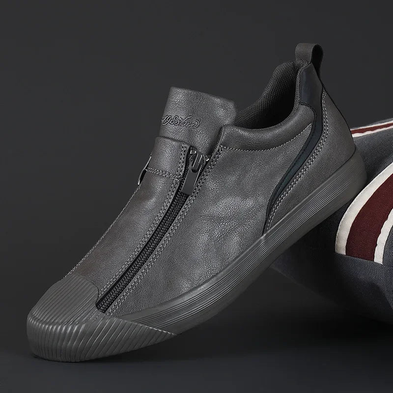 Męskie sneakersy na zamek – wygodne, amortyzujące, podwyższające