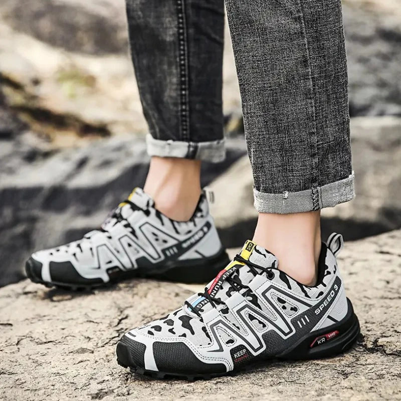 Buty trekkingowe męskie wodoodporne – lekkie obuwie outdoor z antypoślizgową podeszwą