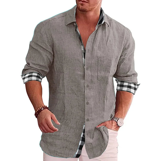Męska koszula casual slim fit – elegancka koszula na co dzień