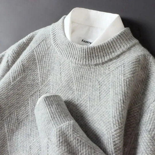 Sweter męski kaszmirowy – klasyczny, miękki, oddychający, premium jakość