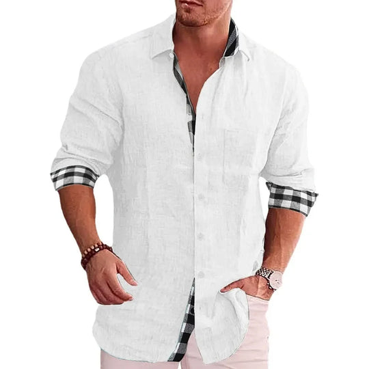 Męska koszula casual slim fit – elegancka koszula na co dzień