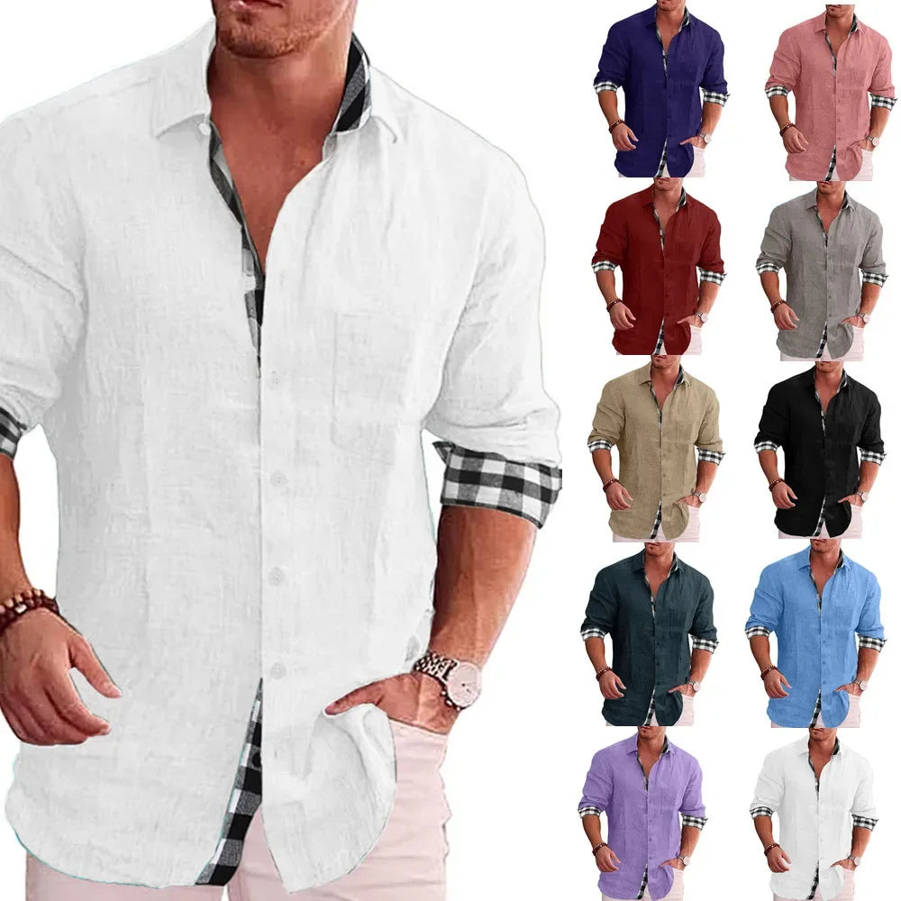 Męska koszula casual slim fit – elegancka koszula na co dzień